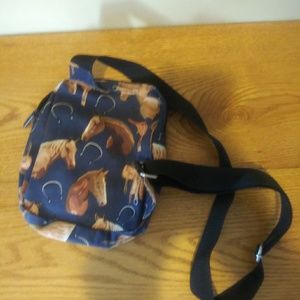 Sax Bags - NWOT Sax horse equestrian print crossbody day bag Sax Bags - NWOT Sax horse equestrian print crossbody day bag
